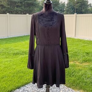 Hollister Black Long Sleeved Dress